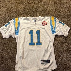 Legedu Nanee 50th anniversary season. White Chargers Football jersey